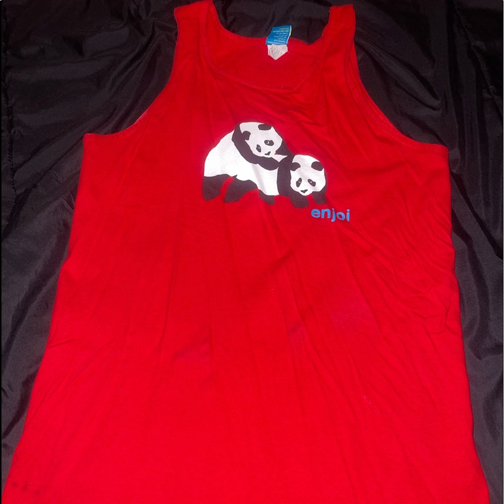 Men stylish tank top color Red size M